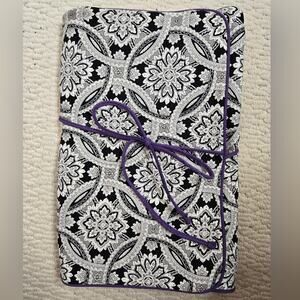Travel Jewelry Organizer Black White and Purple